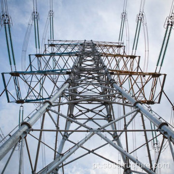 Torre de aço combinada de transmissão de eletricidade